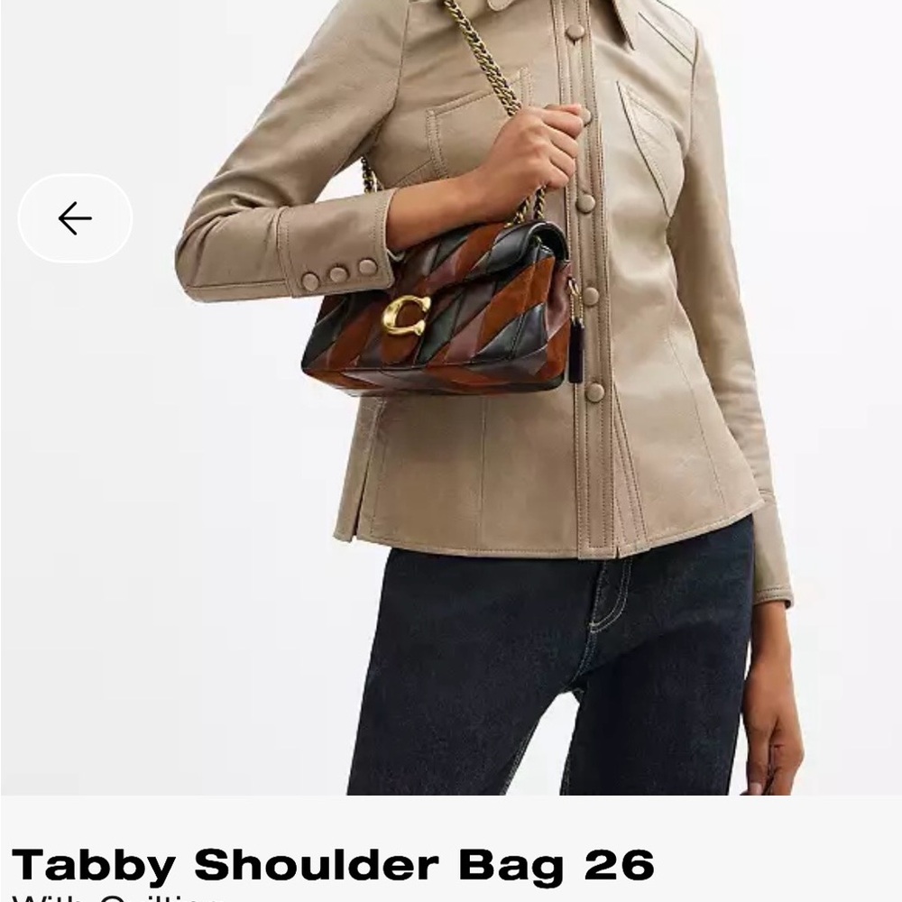 Coach Patchwork Leather Shoulder Bag - Picture 13 of 16